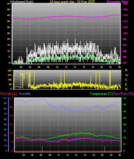 24 Hour Graph for Day 10