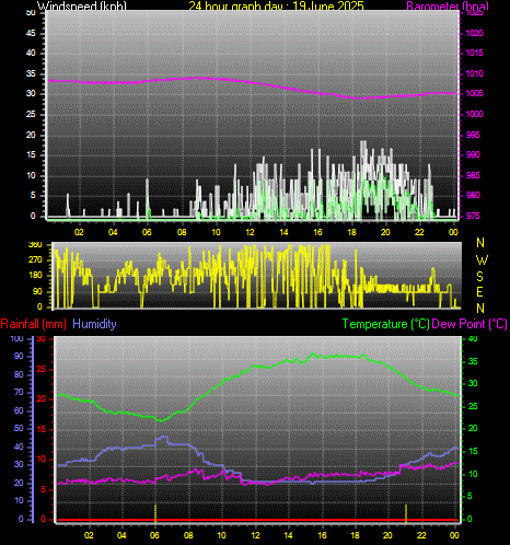 24 Hour Graph for Day 19