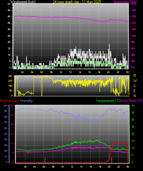 24 Hour Graph for Day 11