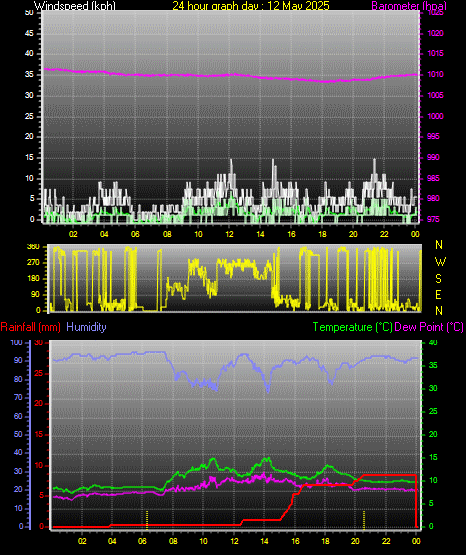 24 Hour Graph for Day 12