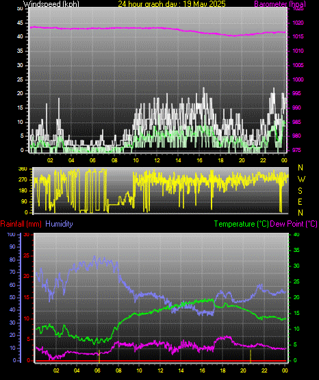 24 Hour Graph for Day 19