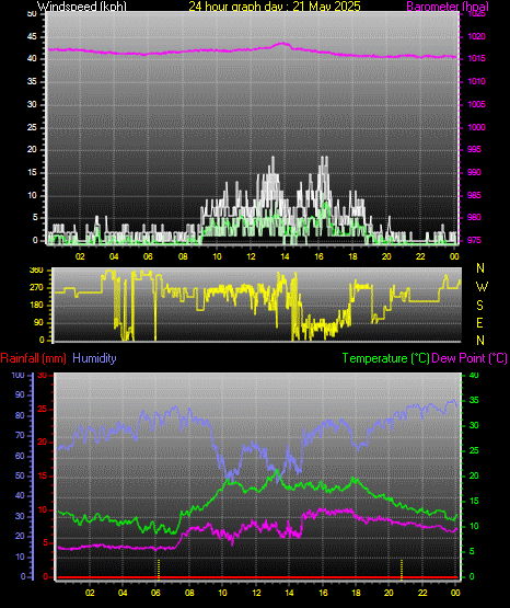 24 Hour Graph for Day 21
