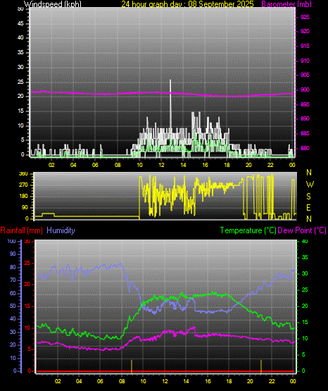 24 Hour Graph for Day 08