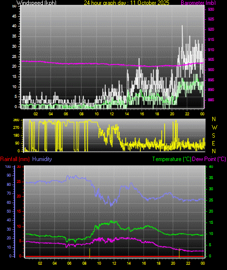 24 Hour Graph for Day 11 24 Hour Graph for Day 11