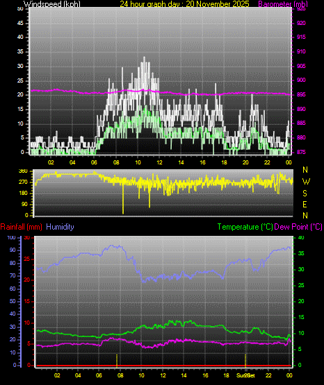 24 Hour Graph for Day 20