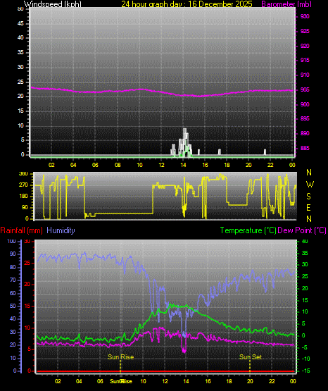 24 Hour Graph for Day 16