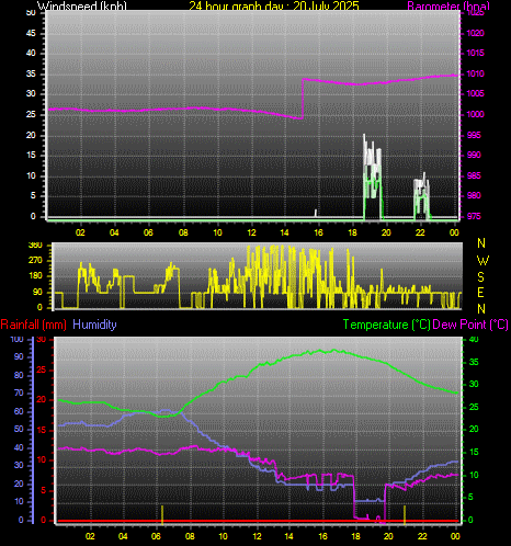 24 Hour Graph for Day 20