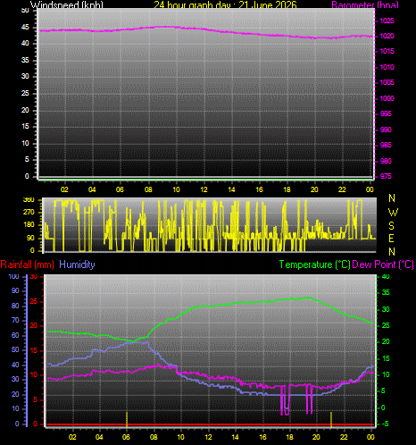 24 Hour Graph for Day 21