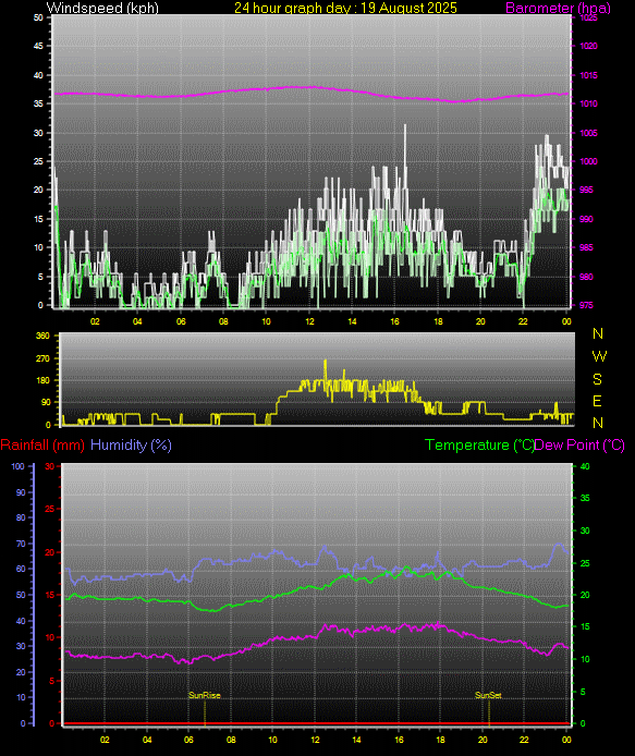24 Hour Graph for Day 19