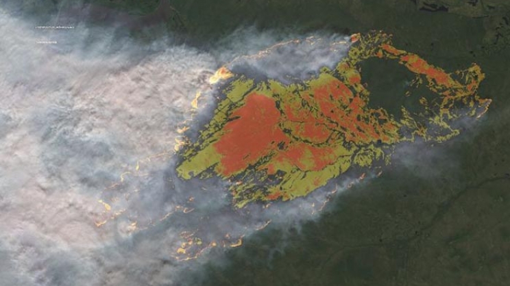 Πυρκαγιά στον πολικό κύκλο της Σιβηρίας