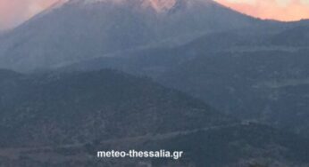 Τα πρώτα χιόνια στον Κίσσαβο (φωτογραφίες)