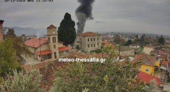 Φωτιά σε οικία στην Τσαριτσάνη (βίντεο)