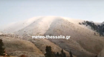 Βόλτα στον χιονισμένο Κίσσαβο (βίντεο)