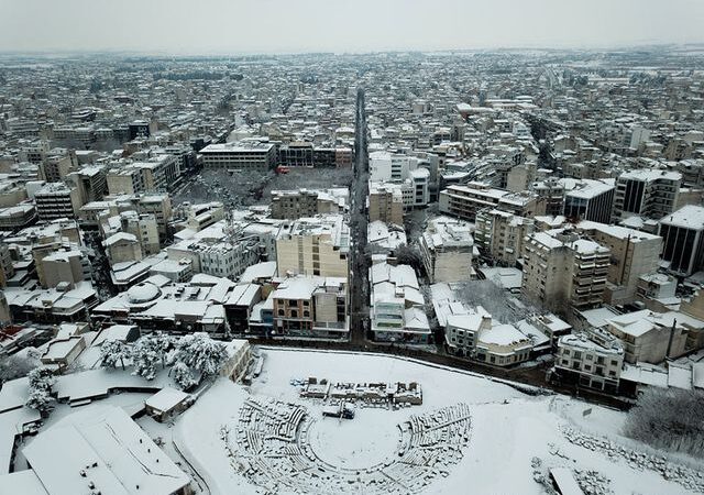 Ο χιονιάς στη Θεσσαλία (φωτογραφίες)