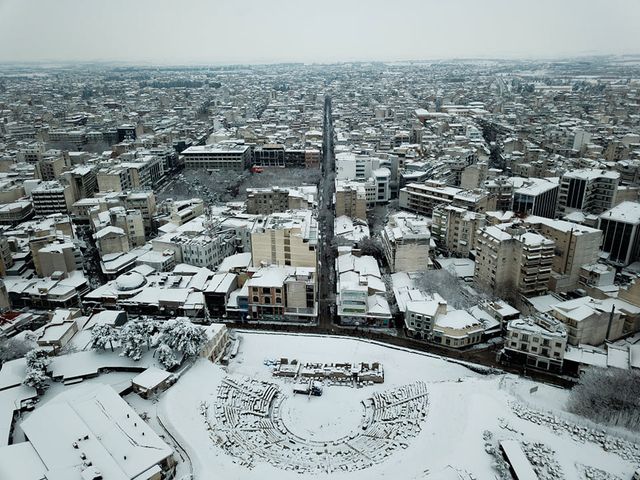 Ο χιονιάς στη Θεσσαλία (φωτογραφίες)