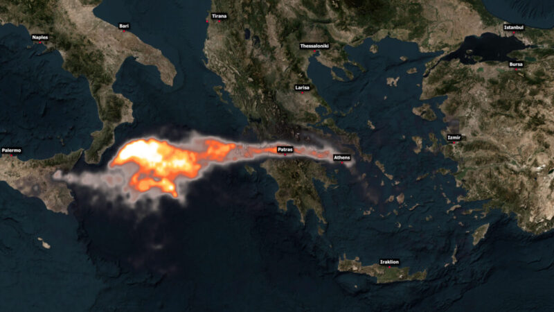 Αίτνα: Εξερράγη το ηφαίστειο – Μέχρι την Αθήνα ταξίδεψε ο καπνός
