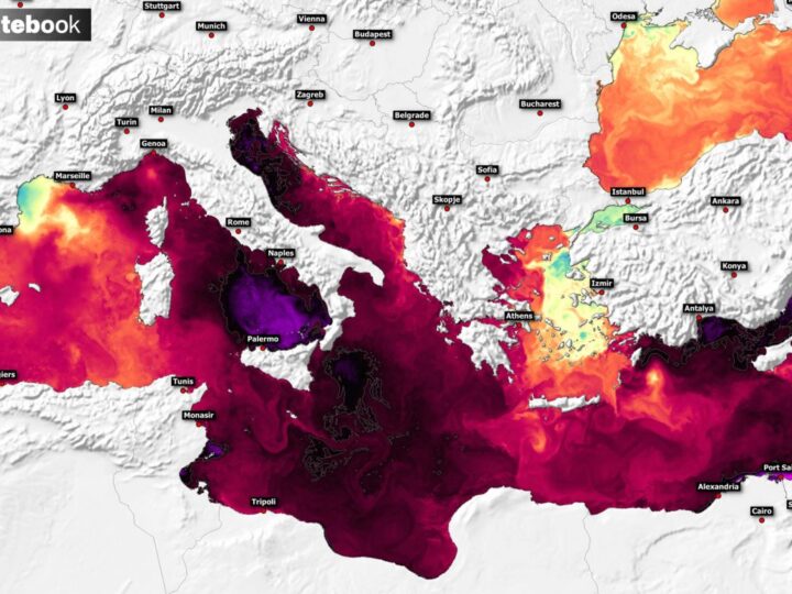 Ρεκόρ θερμοκρασίας της επιφάνειας της θάλασσας στη Μεσόγειο στα μέσα Αυγούστου 2024